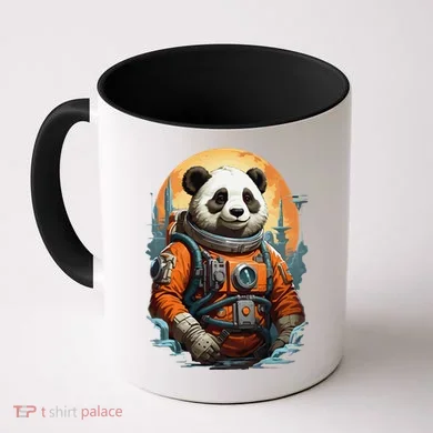 Astronaut Panda In Space Cute Coffee Mug