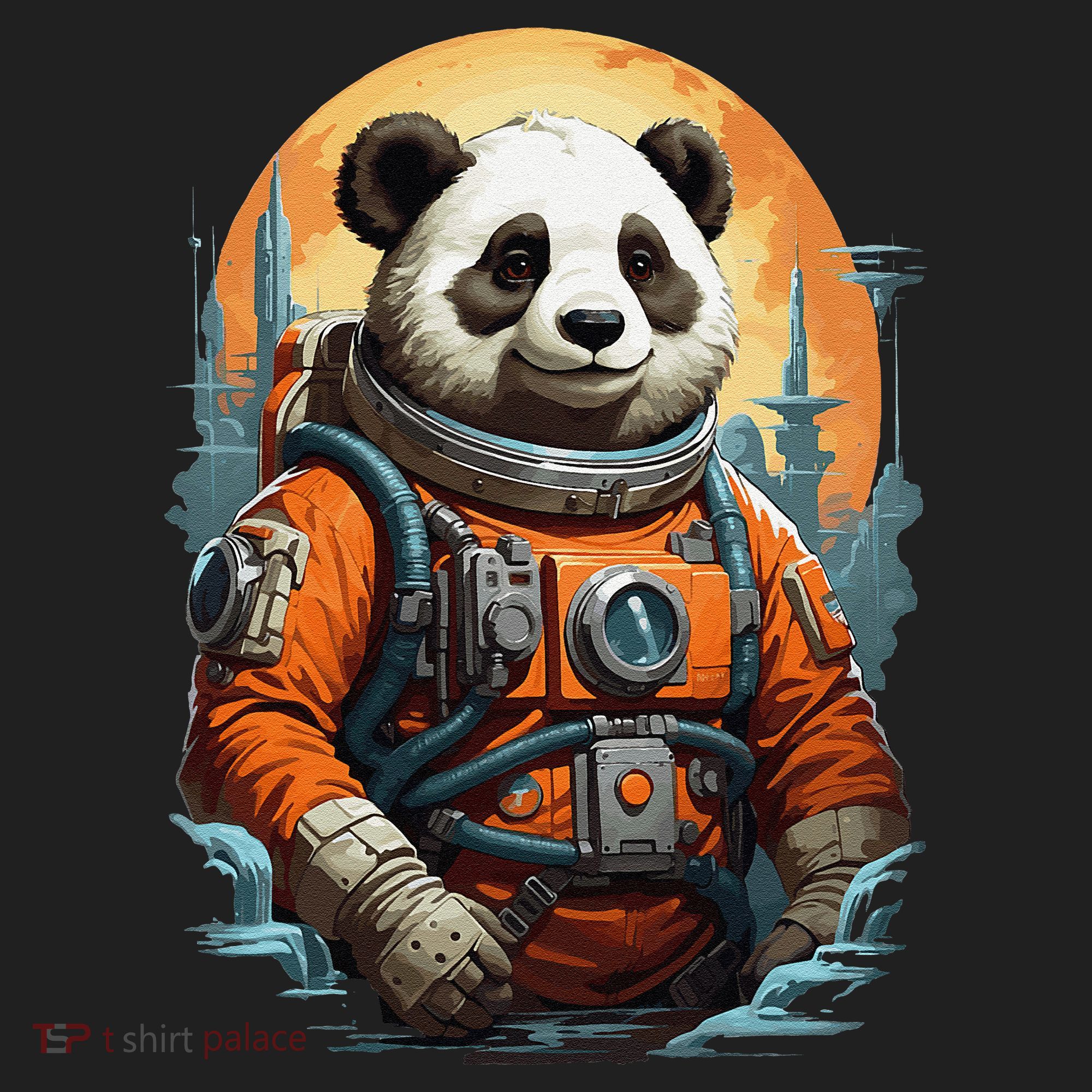 Astronaut Panda In Space Cute Tumbler