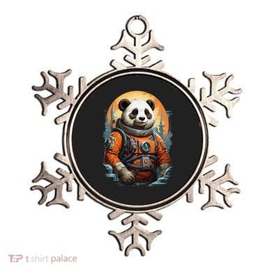 Astronaut Panda In Space Cute Ornament