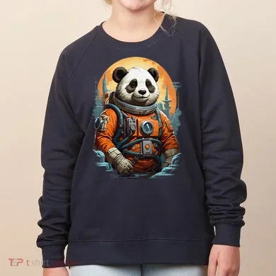 Astronaut Panda In Space Cute Women's Sweatshirt