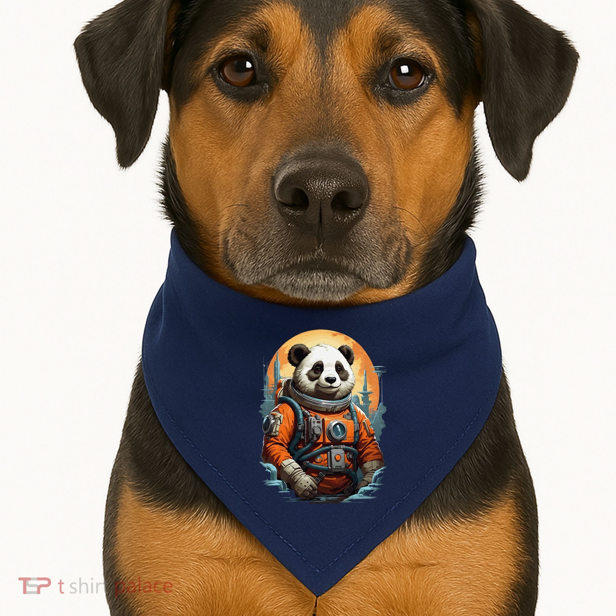 Astronaut Panda In Space Cute USA-Made Doggie Bandana