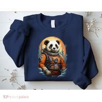 Astronaut Panda In Space Cute Sweatshirt thumb 2