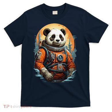 Astronaut Panda In Space Cute T-Shirt