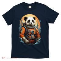 Astronaut Panda In Space Cute T-Shirt thumb 0
