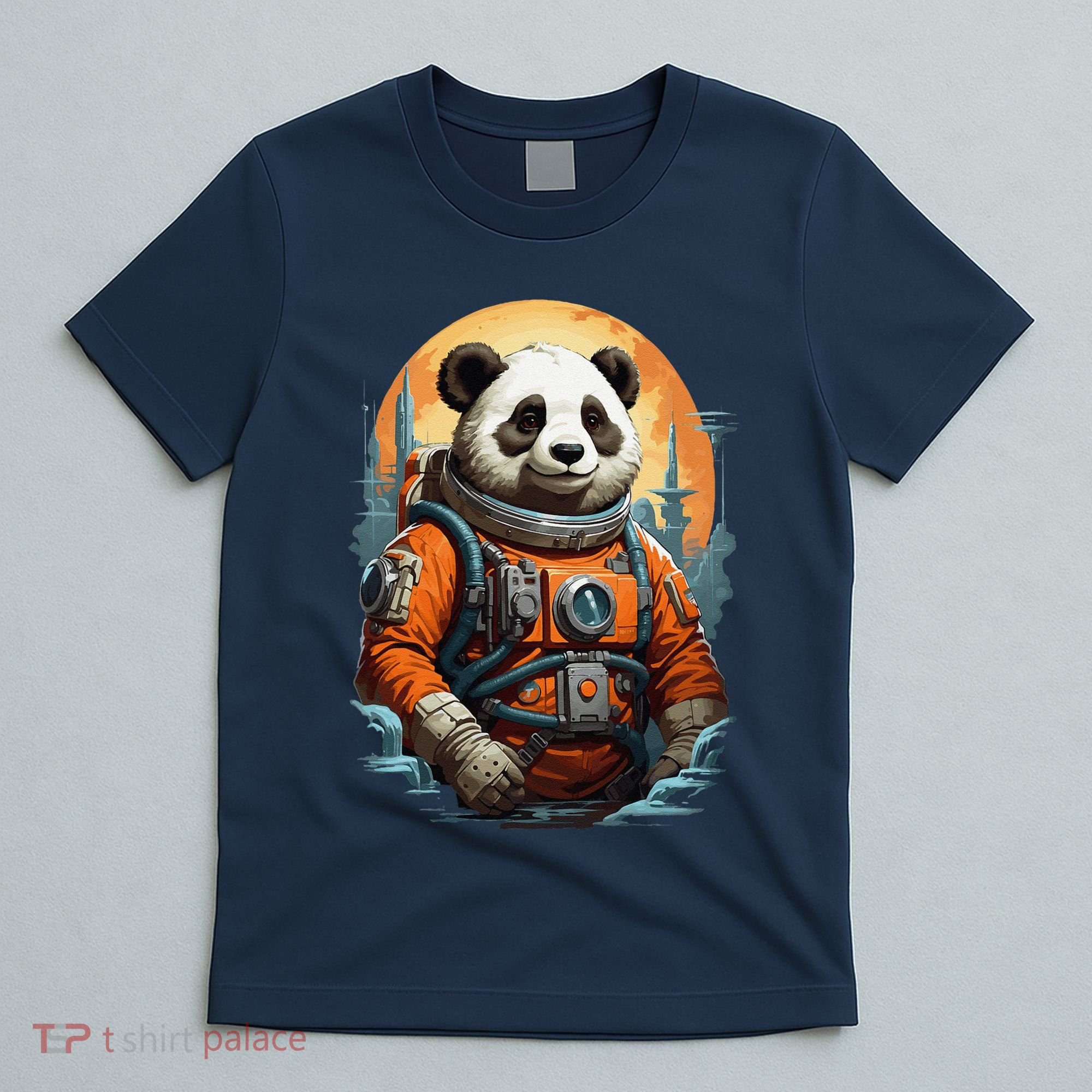 Astronaut Panda In Space Cute T-Shirt