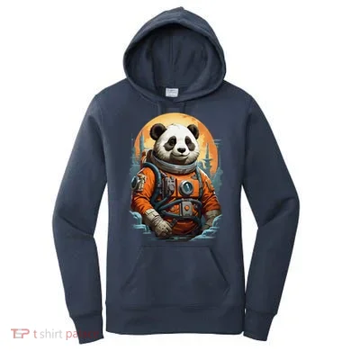 Astronaut Panda In Space Cute Women's Hoodie