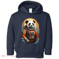 Astronaut Panda In Space Cute Toddler Hoodie thumb 0