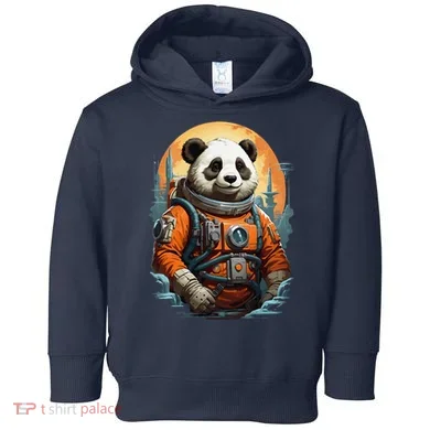 Astronaut Panda In Space Cute Toddler Hoodie