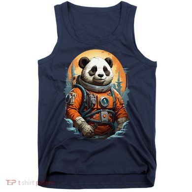 Astronaut Panda In Space Cute Tank Top