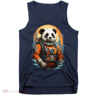 Astronaut Panda In Space Cute Tank Top