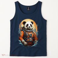 Astronaut Panda In Space Cute Tank Top thumb 2