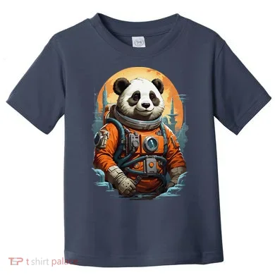 Astronaut Panda In Space Cute Toddler T-Shirt