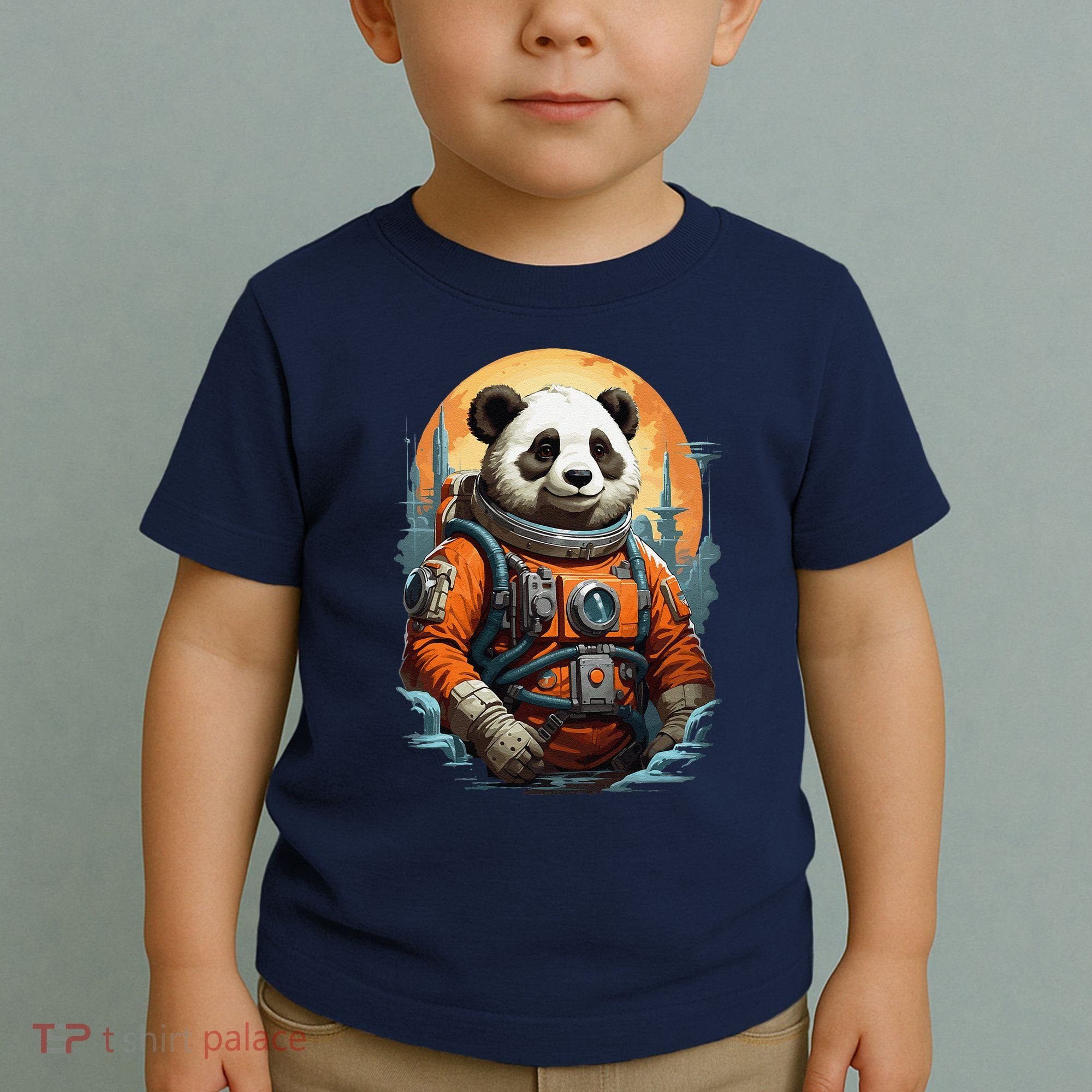Astronaut Panda In Space Cute Toddler T-Shirt