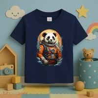 Astronaut Panda In Space Cute Toddler T-Shirt thumb 3