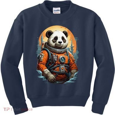 Astronaut Panda In Space Cute Kids Sweatshirt