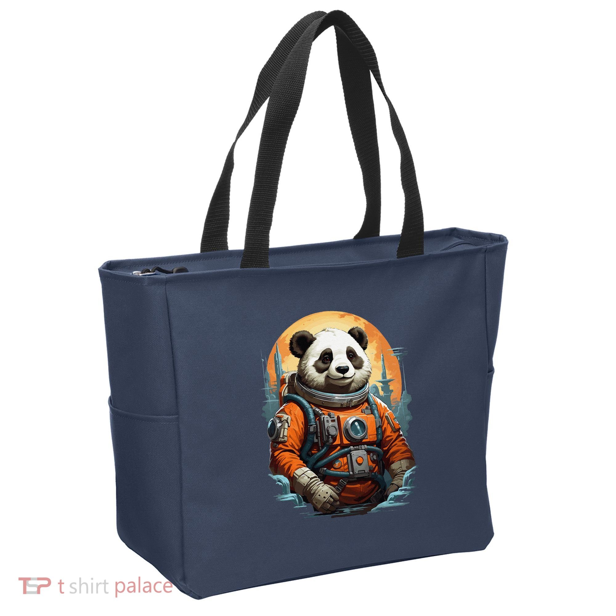 Astronaut Panda In Space Cute Tote Bag