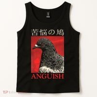 Anguish Pigeon Japanese Tank Top thumb 2