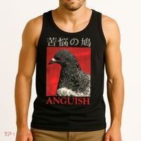 Anguish Pigeon Japanese Tank Top thumb 3
