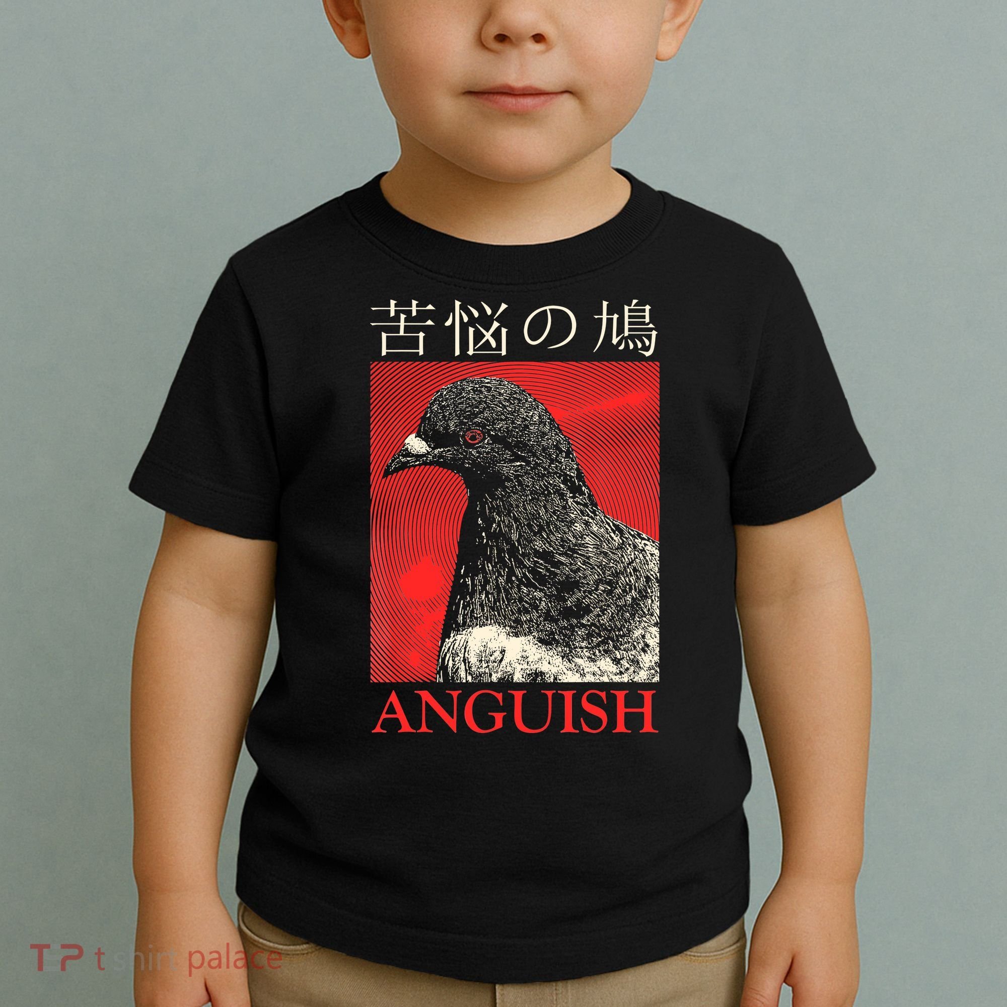 Anguish Pigeon Japanese Toddler T-Shirt