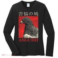 Anguish Pigeon Japanese Women's Long Sleeve Shirt thumb 0
