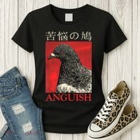 Anguish Pigeon Japanese Women's T-Shirt thumb 3