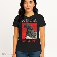 Anguish Pigeon Japanese Women's T-Shirt thumb 4