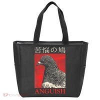 Anguish Pigeon Japanese Tote Bag thumb 0