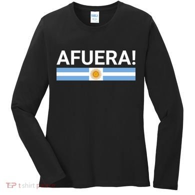 Afuera! President Javier Milei Women's Long Sleeve Shirt
