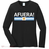 Afuera! President Javier Milei Women's Long Sleeve Shirt thumb 0