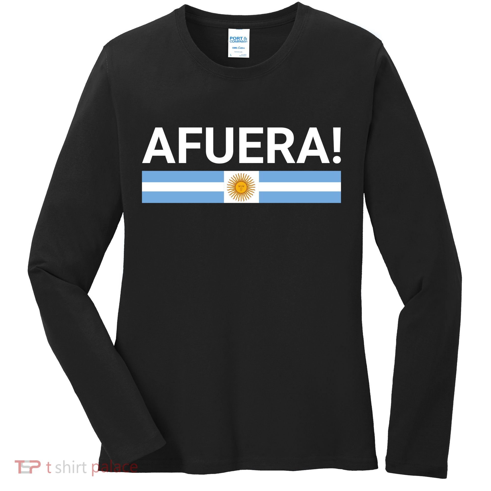 Afuera! President Javier Milei Women's Long Sleeve Shirt