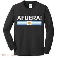 Afuera! President Javier Milei Kids Long Sleeve Shirt thumb 0