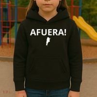 Afuera! President Javier Milei Kids Hoodie thumb 3