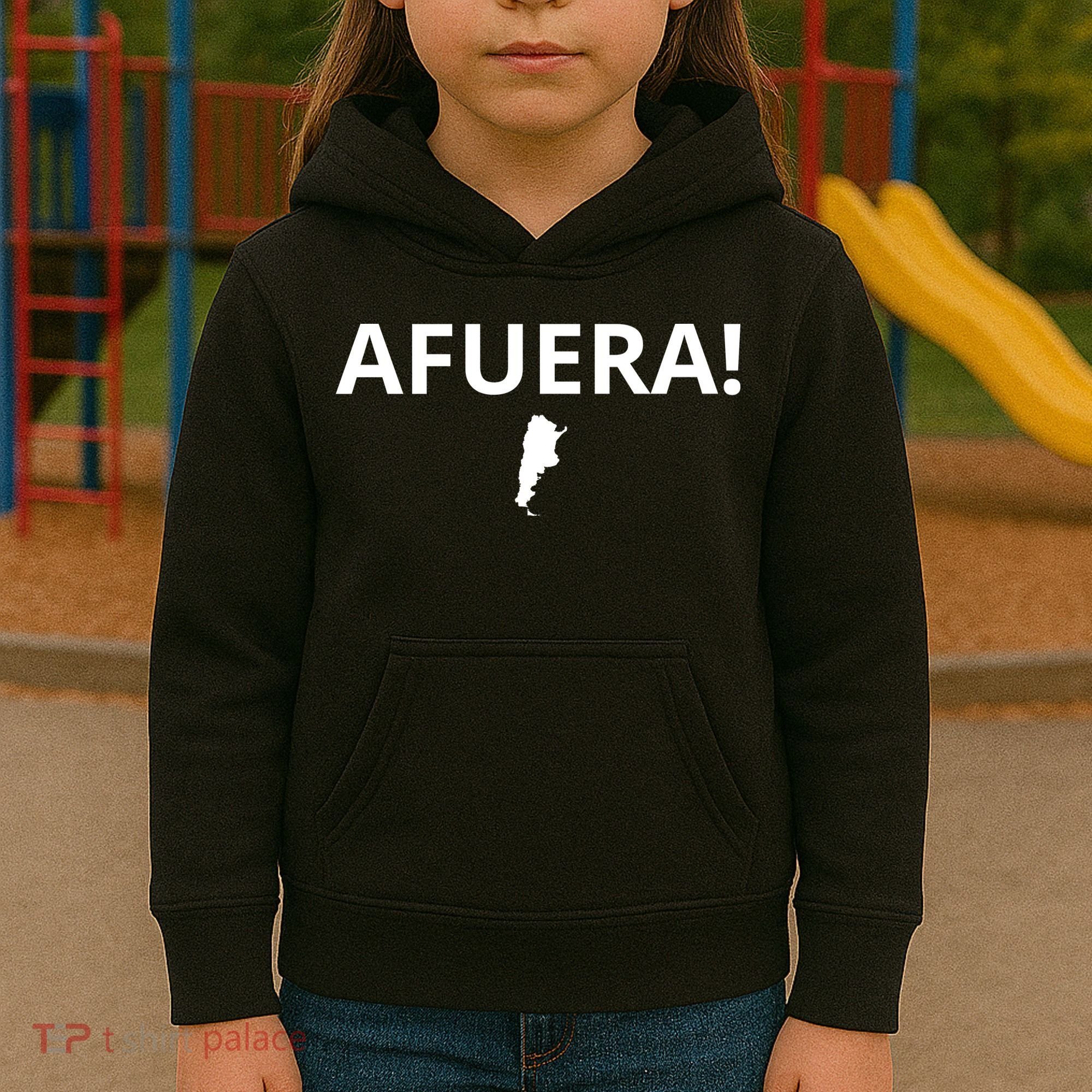 Afuera! President Javier Milei Kids Hoodie