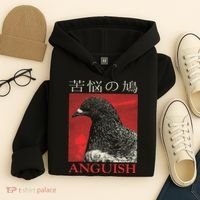 Anguish Pigeon Japanese Hoodie thumb 4