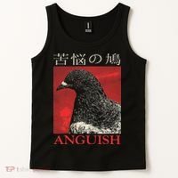 Anguish Pigeon Japanese Tank Top thumb 2