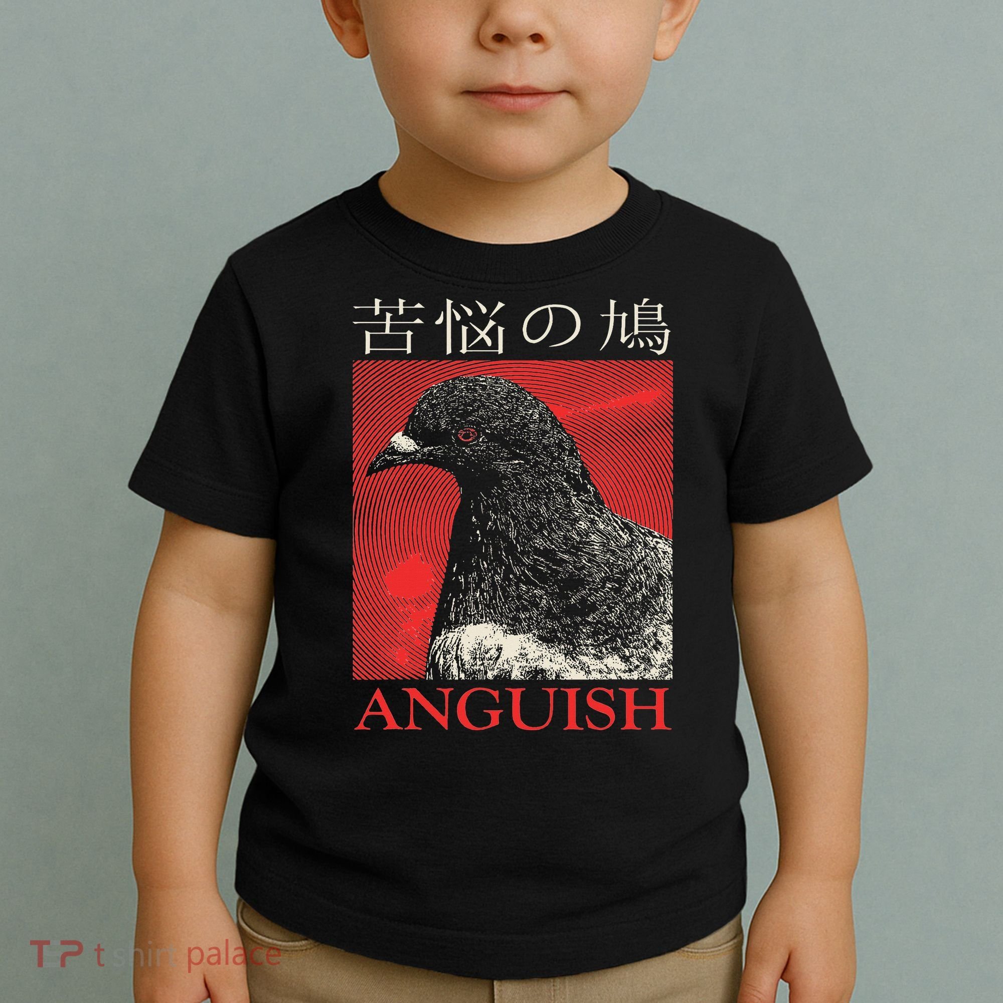 Anguish Pigeon Japanese Toddler T-Shirt
