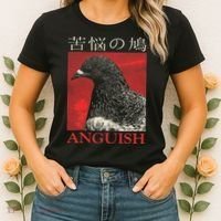 Anguish Pigeon Japanese Women's T-Shirt thumb 2