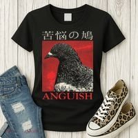 Anguish Pigeon Japanese Women's T-Shirt thumb 3