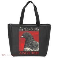 Anguish Pigeon Japanese Tote Bag thumb 0