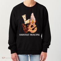 Assistant Principal Love Autumn Fall Gnome For Teachers Great Gift Women's Sweatshirt thumb 0