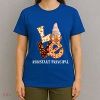 Assistant Principal Love Autumn Fall Gnome For Teachers Great Gift T-Shirt thumb 4