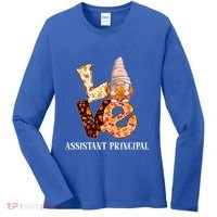 Assistant Principal Love Autumn Fall Gnome For Teachers Great Gift Women's Long Sleeve Shirt thumb 0