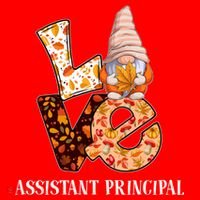 Assistant Principal Love Autumn Fall Gnome For Teachers Great Gift Santa Hat thumb 1