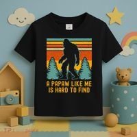 A Papaw Like Me Is Hard To Find Bigfoot Grandpa Toddler T-Shirt thumb 3