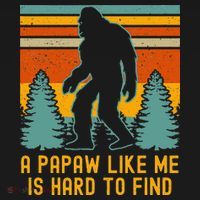 A Papaw Like Me Is Hard To Find Bigfoot Grandpa Visor thumb 3