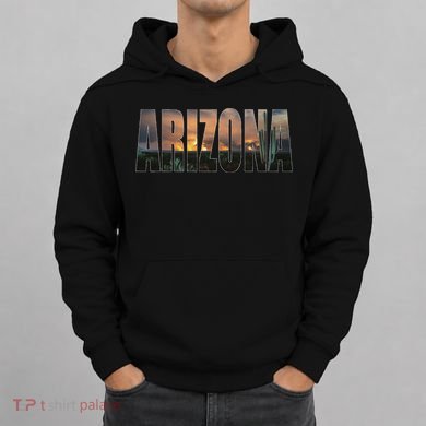 Arizona Photo Landscape Cactus Dessert Mountains Nature Hoodie