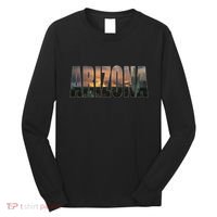 Arizona Photo Landscape Cactus Dessert Mountains Nature Long Sleeve Shirt thumb 0