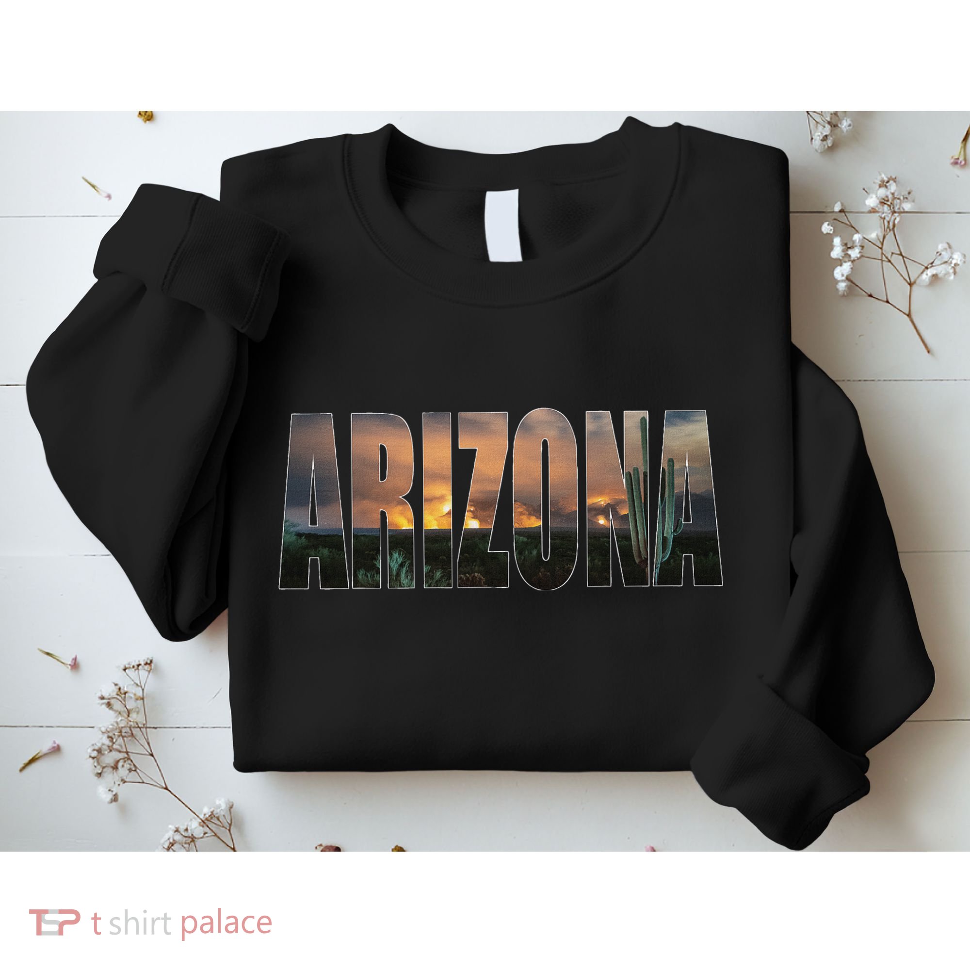 Arizona Photo Landscape Cactus Dessert Mountains Nature Sweatshirt