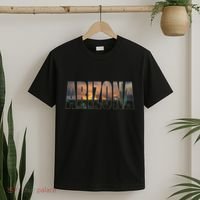 Arizona Photo Landscape Cactus Dessert Mountains Nature T-Shirt thumb 2