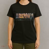 Arizona Photo Landscape Cactus Dessert Mountains Nature T-Shirt thumb 4